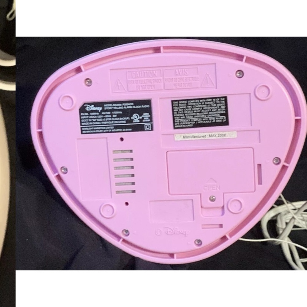 Disney Princess Castle Story Telling Alarm Pink Clock with Radio P350ACR Tested - Picture 5 of 12